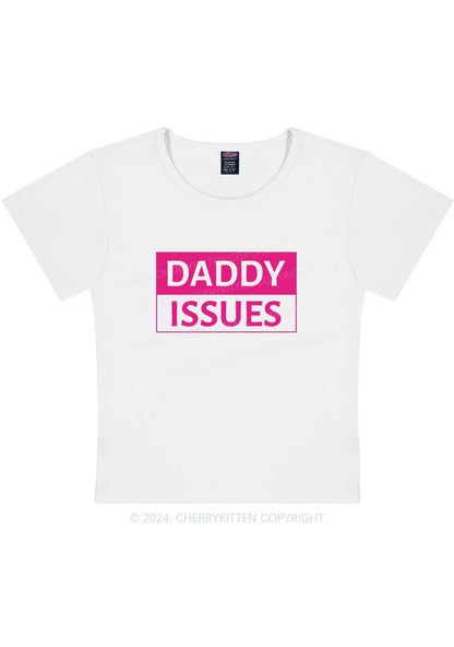 Curvy It's Daddy Issues Y2K Baby Tee Cherrykitten