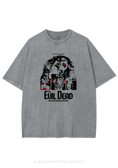 Halloween The Evil Dead Y2K Washed Tee Cherrykitten