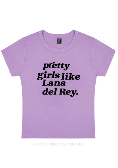 Curvy Pretty Girls Like LDR Y2K Baby Tee Cherrykitten