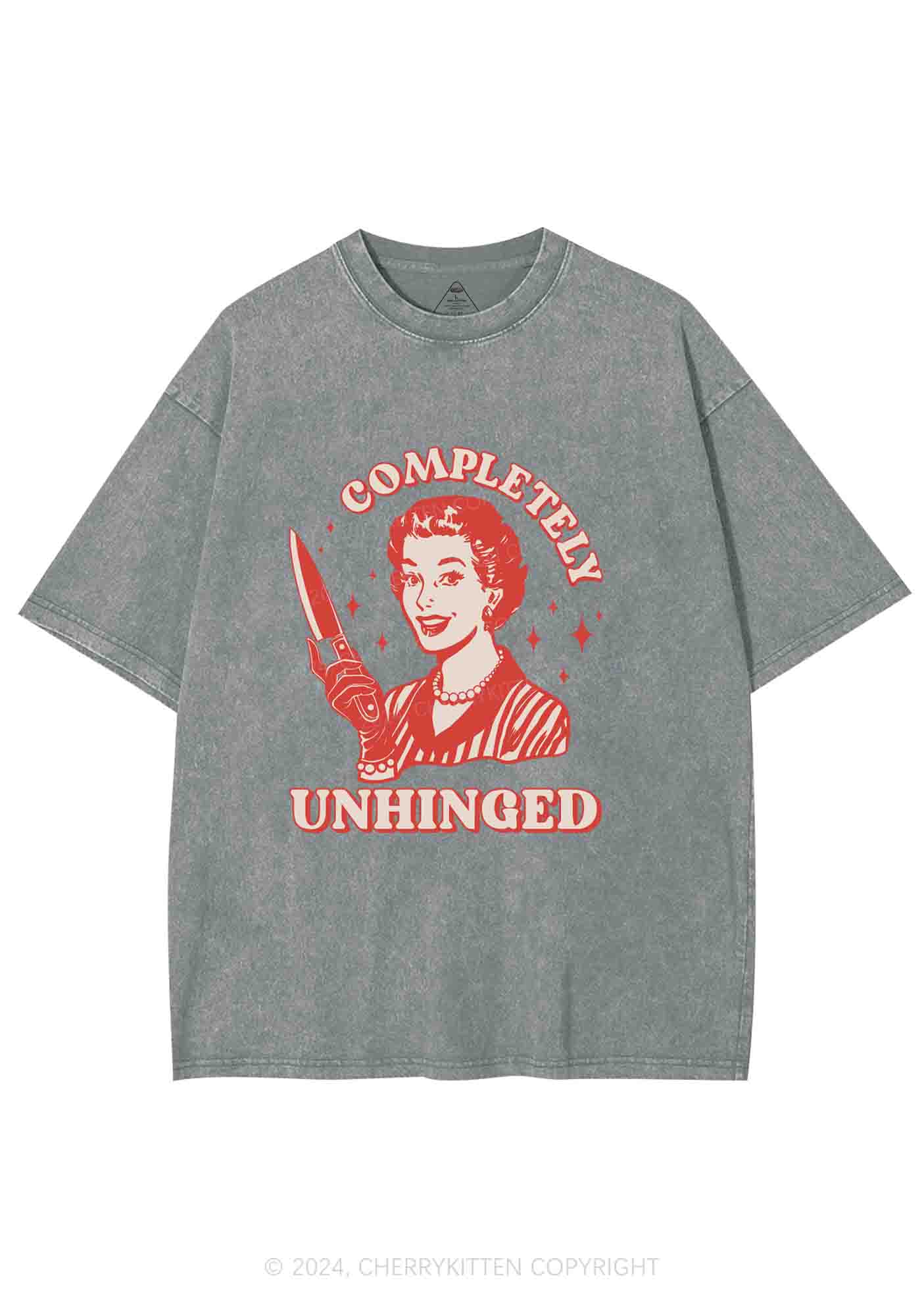 Completely Unhinged Y2K Washed Tee Cherrykitten