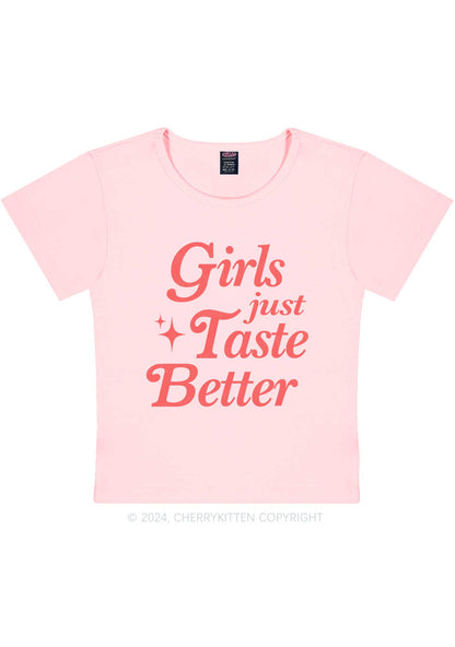 Girls Just Taste Better Y2K Baby Tee Cherrykitten