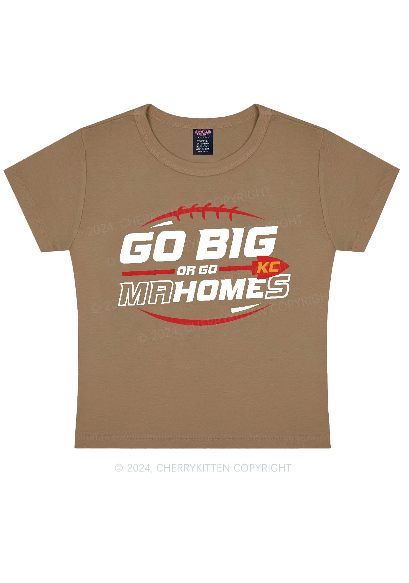 Go Big Y2K Super Bowl Baby Tee Cherrykitten