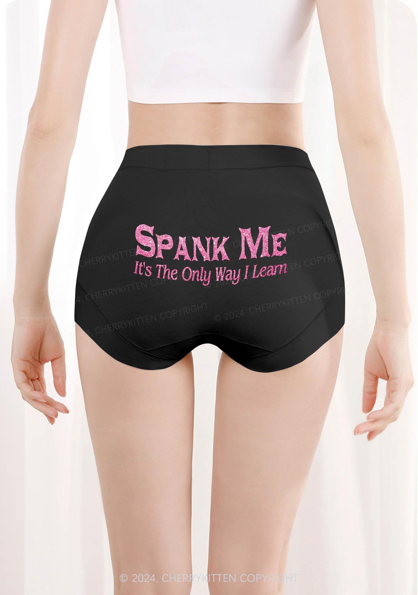 Spank Me Y2K Mid Rise Waist Boyshort Cherrykitten