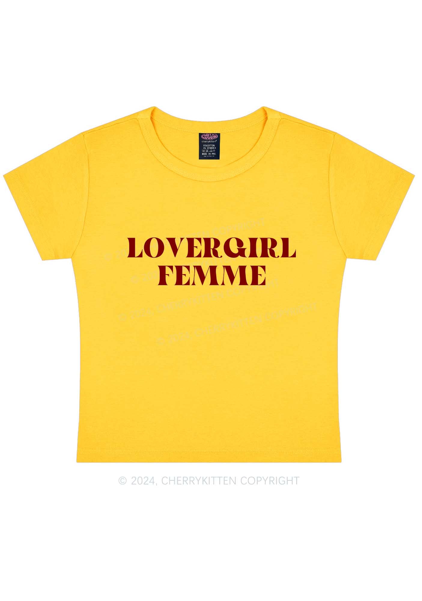 Lovergirl Femme Y2K Baby Tee Cherrykitten