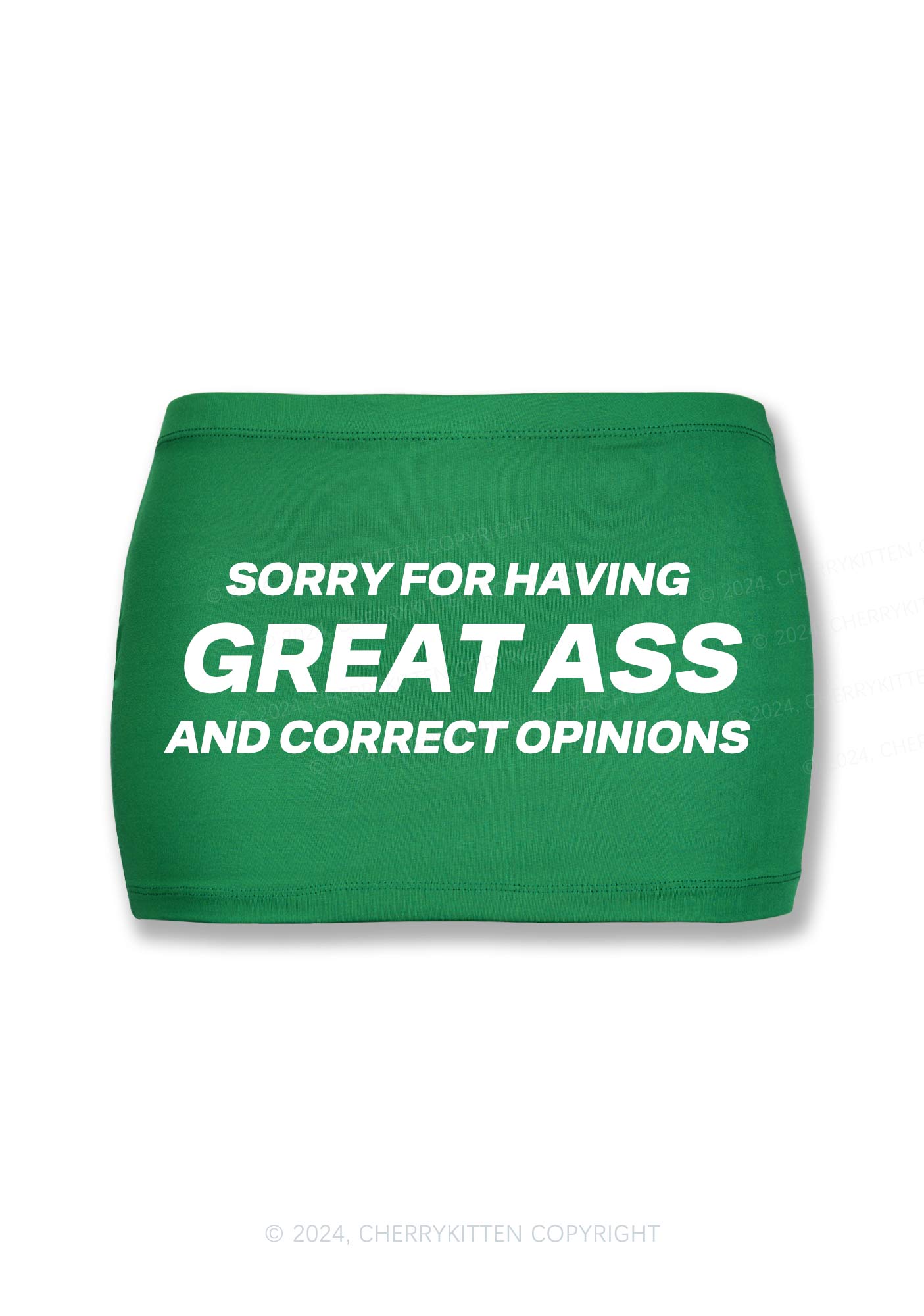 Sorry For Having Great Axx Y2K Mini Hip Skirt Cherrykitten