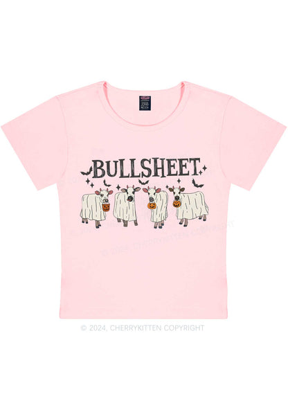 Halloween Bull Sheet Y2K Baby Tee Cherrykitten