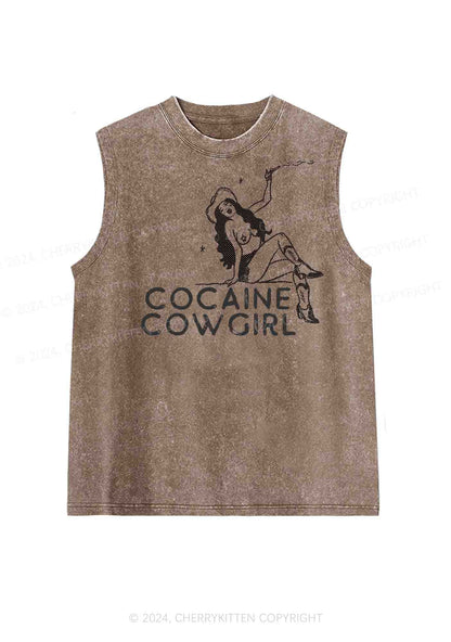 Cola Cowgirl Y2K Washed Tank Cherrykitten