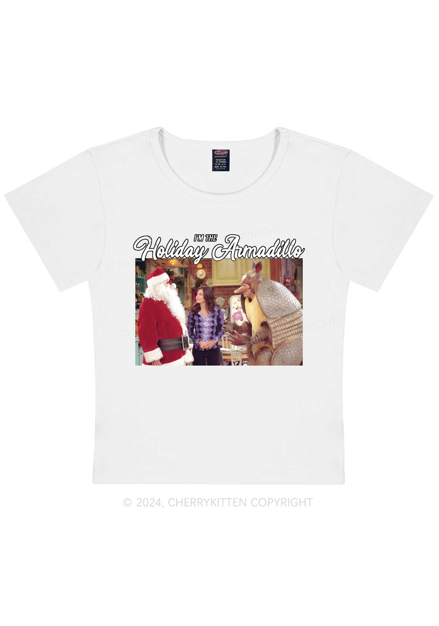 Christmas Holiday Y2K Baby Tee Cherrykitten