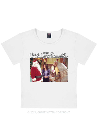 Christmas Holiday Y2K Baby Tee Cherrykitten