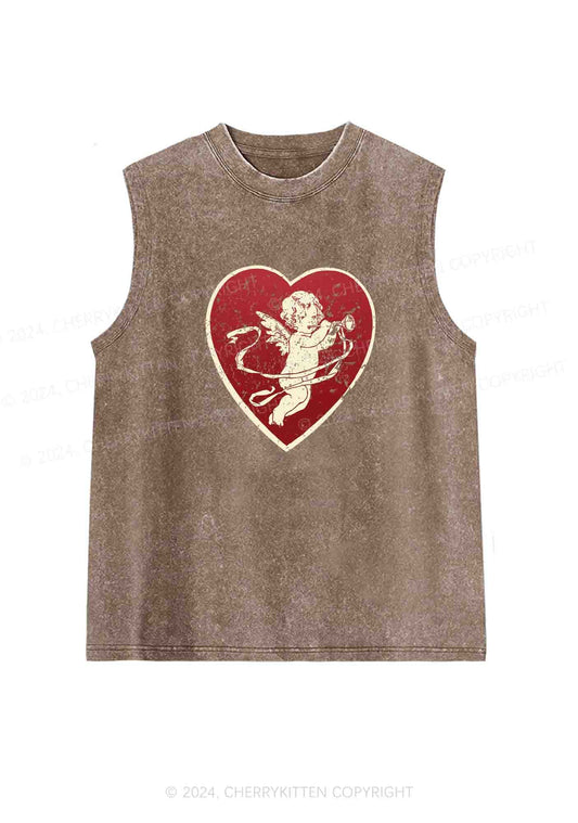 Trumpet Cupid Y2K Washed Tank Cherrykitten