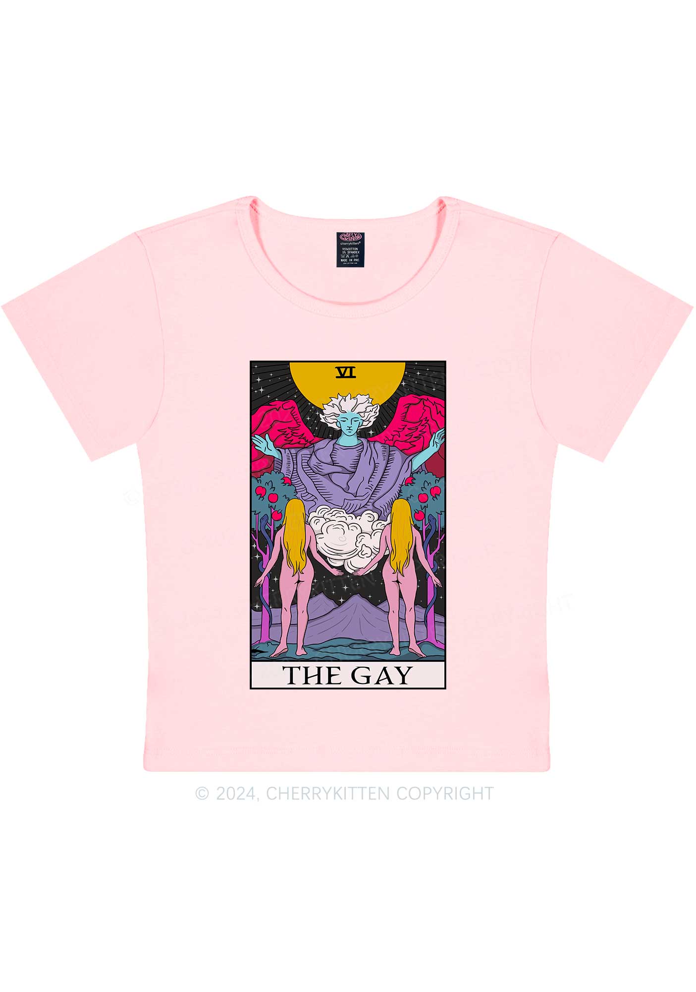 The Gay Witch Y2K Baby Tee Cherrykitten