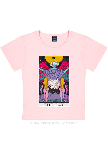 The Gay Witch Y2K Baby Tee Cherrykitten