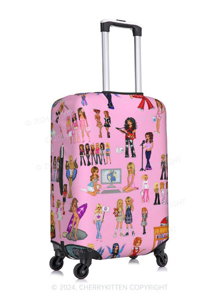 Pink Fairy Girls Y2K Luggage Cover Cherrykitten