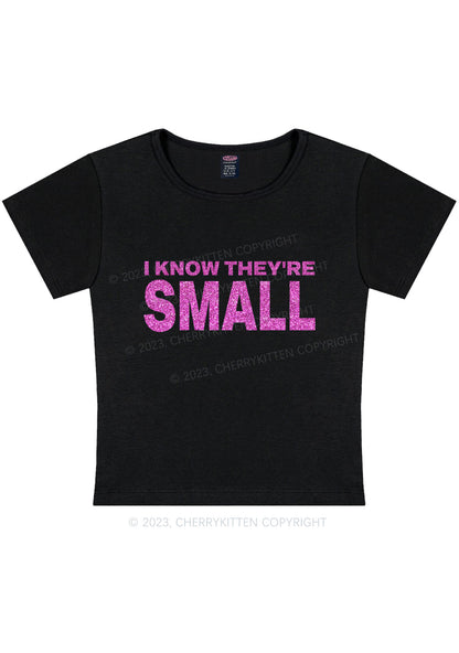 Curvy They're Small Y2K Baby Tee Cherrykitten