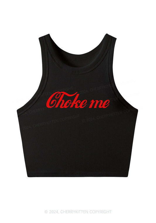 Choke Me Y2K Crop Tank Top Cherrykitten