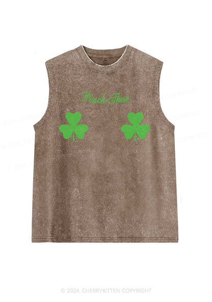 Pinch These St Patricks Y2K Washed Tank Cherrykitten