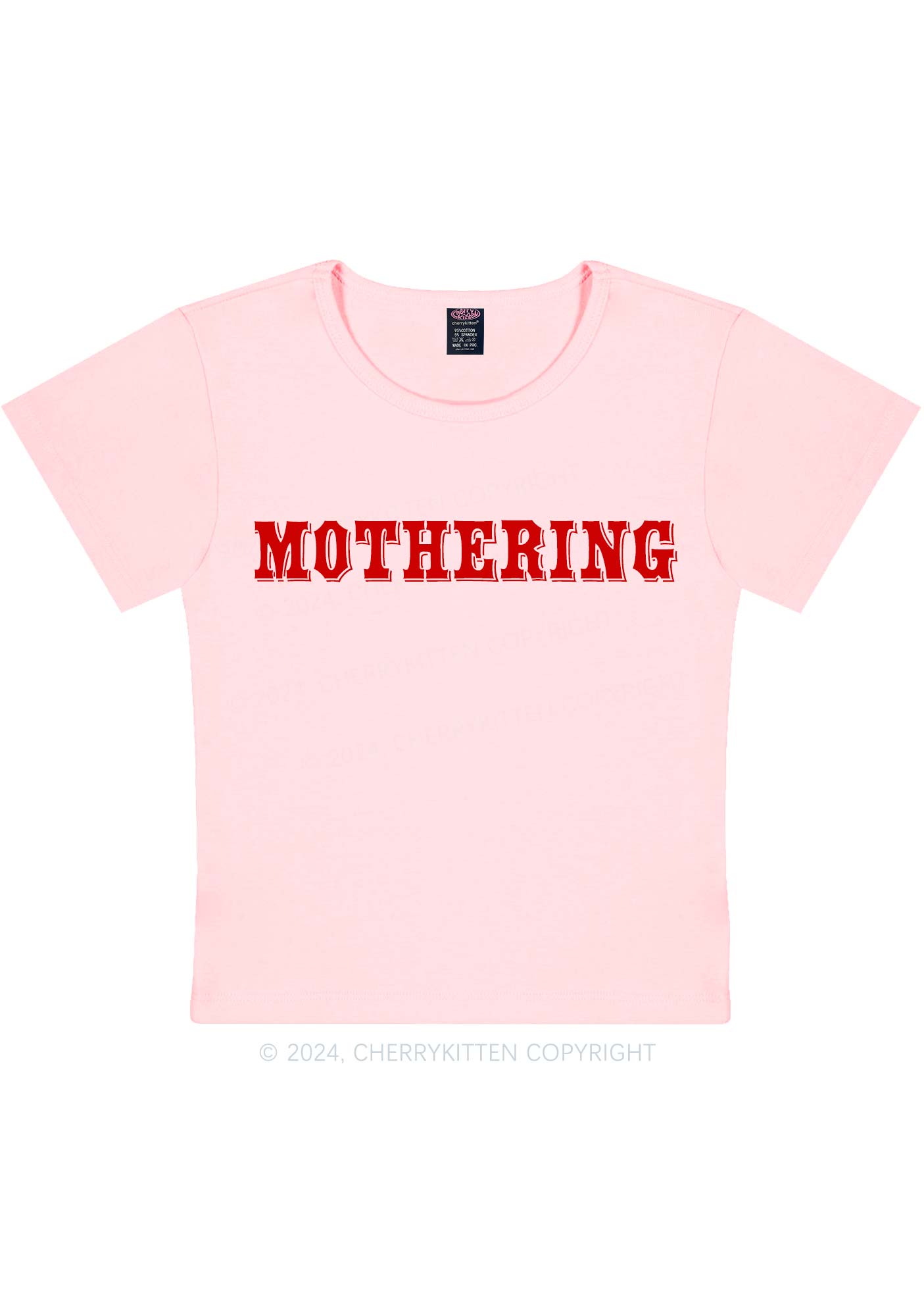 Mothering Y2K Baby Tee Cherrykitten