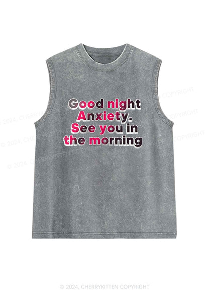 Good Night Anxiety Y2K Washed Tank Cherrykitten