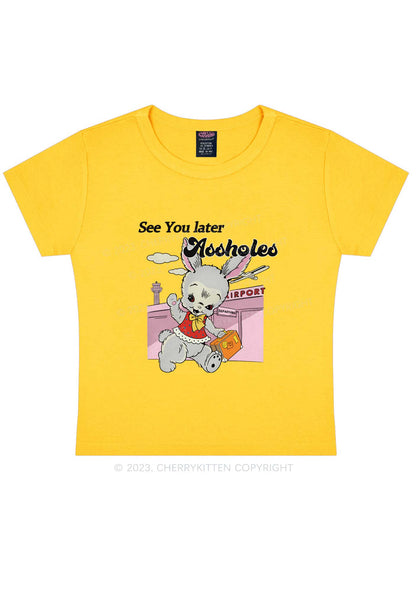 See You Bunny Y2K Baby Tee Cherrykitten