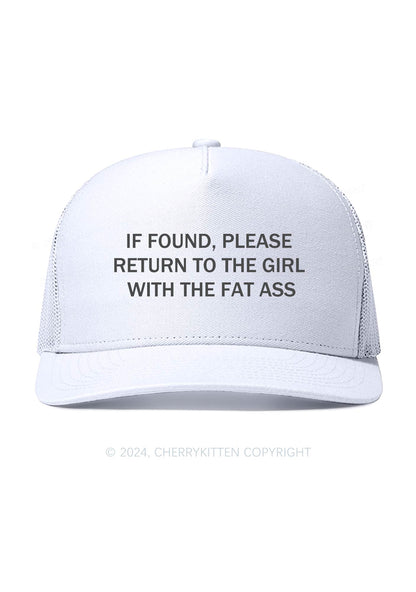 Girl With Fat Axx Y2K Trucker Mesh Hat Cherrykitten