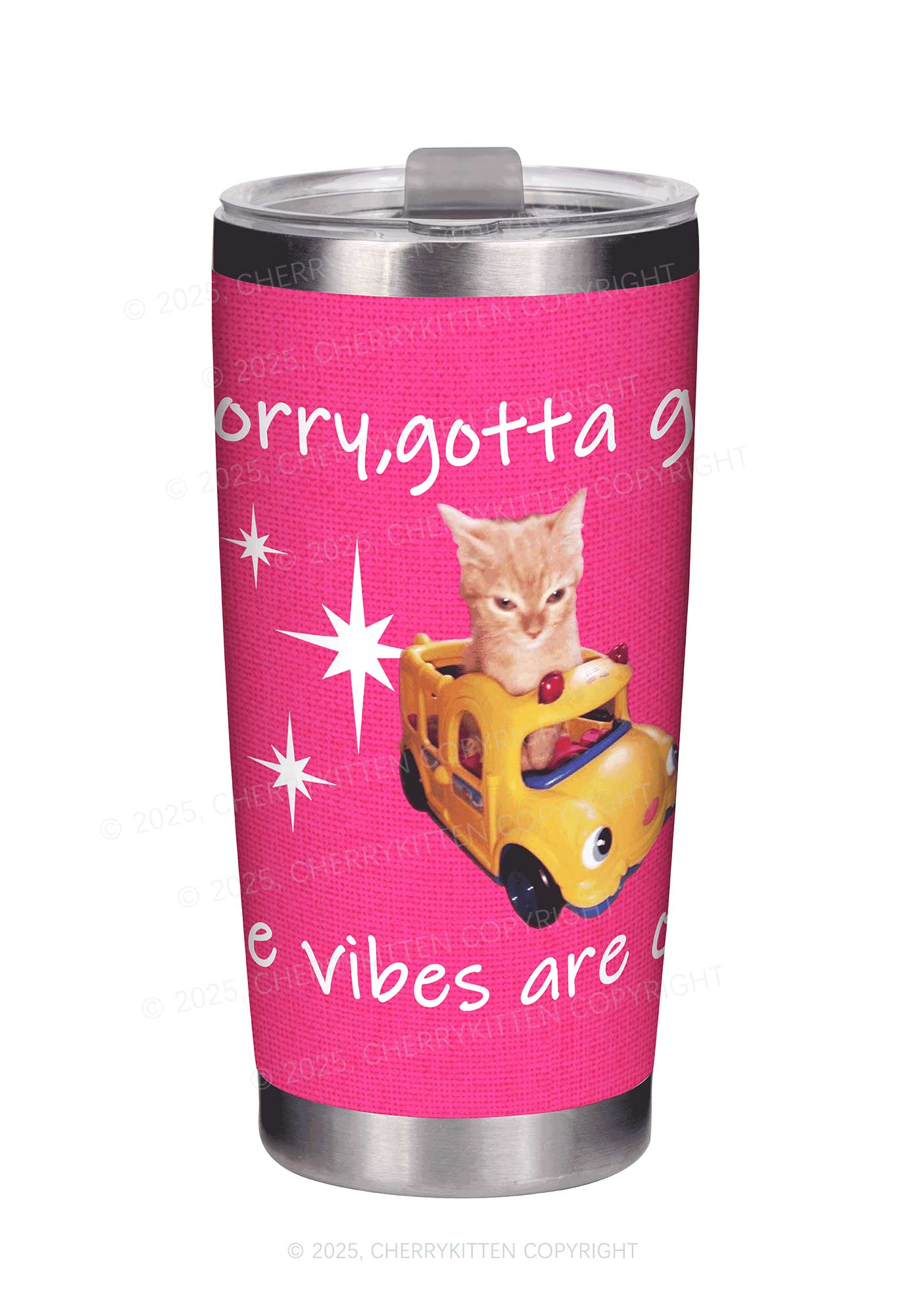 The Vibes Are Off Y2K Stainless Steel Tumbler Cherrykitten