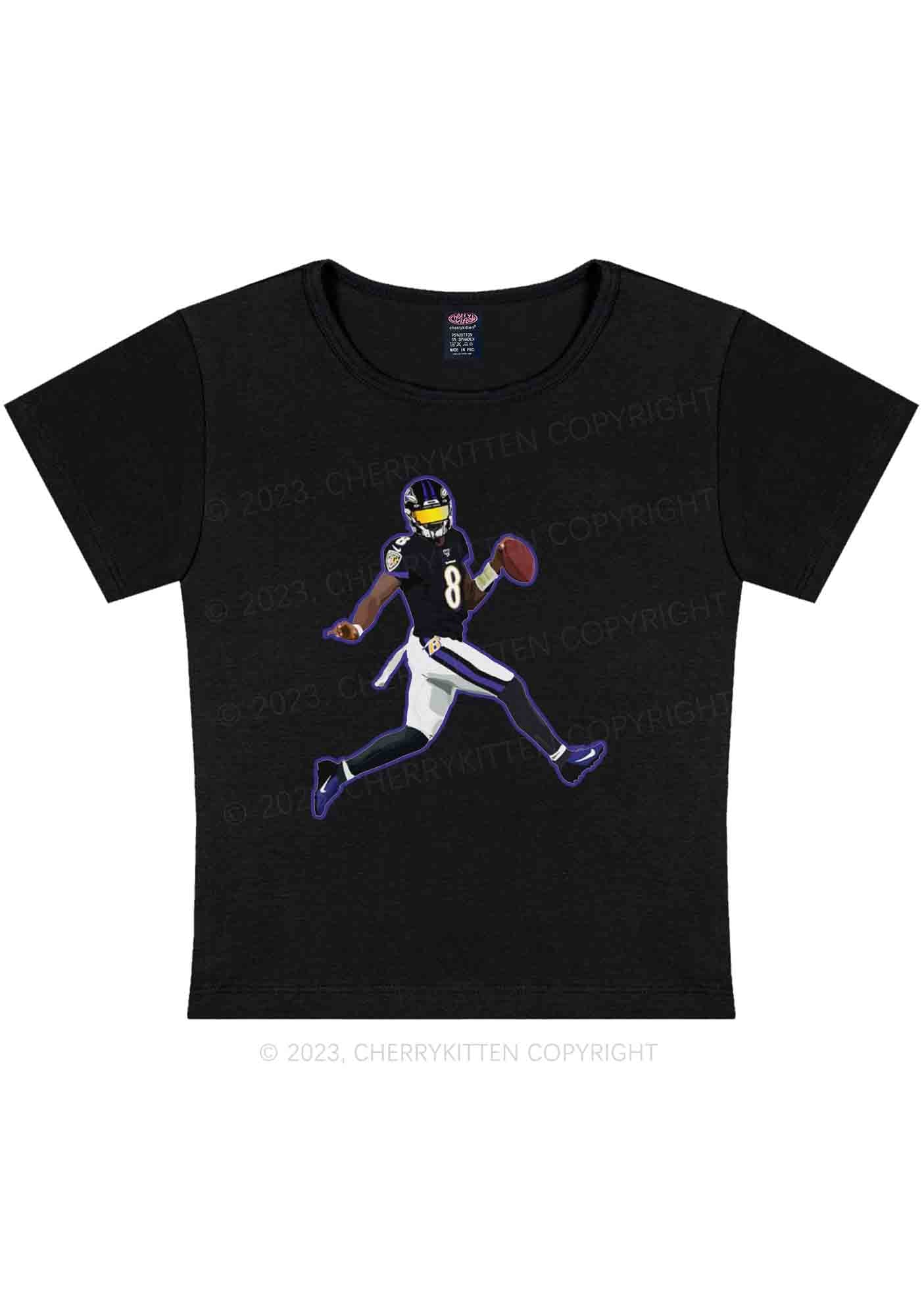 Ravens Super Bowl Y2K Baby Tee Cherrykitten