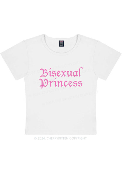 Bisexual Princess Y2K Baby Tee Cherrykitten