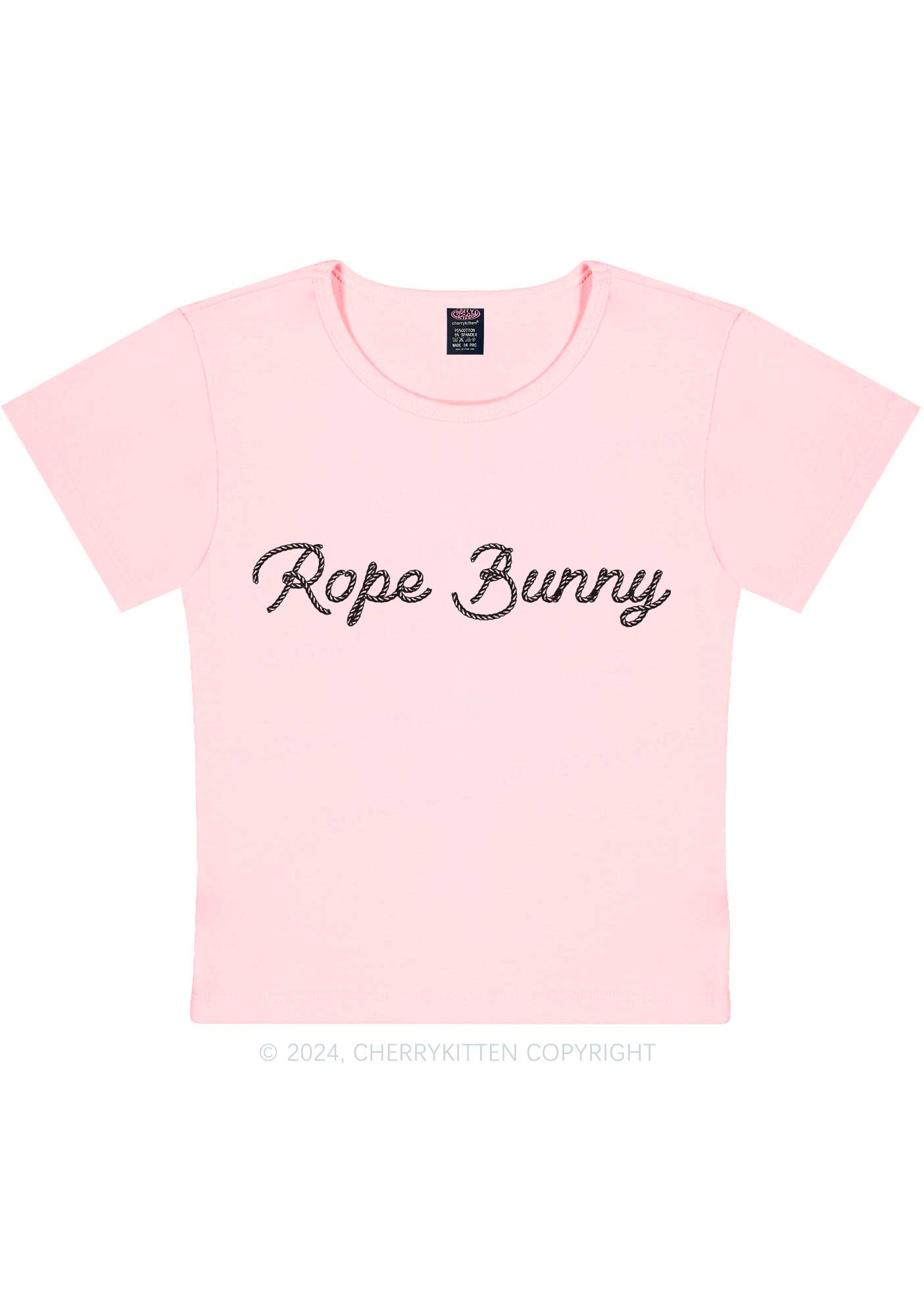 Rope Bunny Y2K Baby Tee Cherrykitten