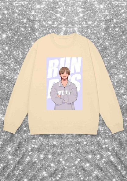 Run Bangtan Kpop Y2K Sweatshirt Cherrykitten