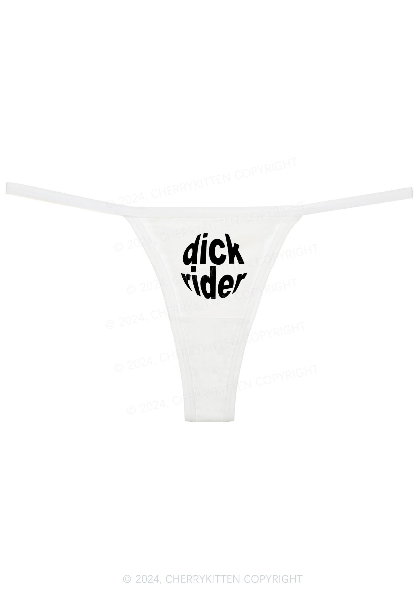 Big Dxxk Rider Y2K Flat String Thong Cherrykitten