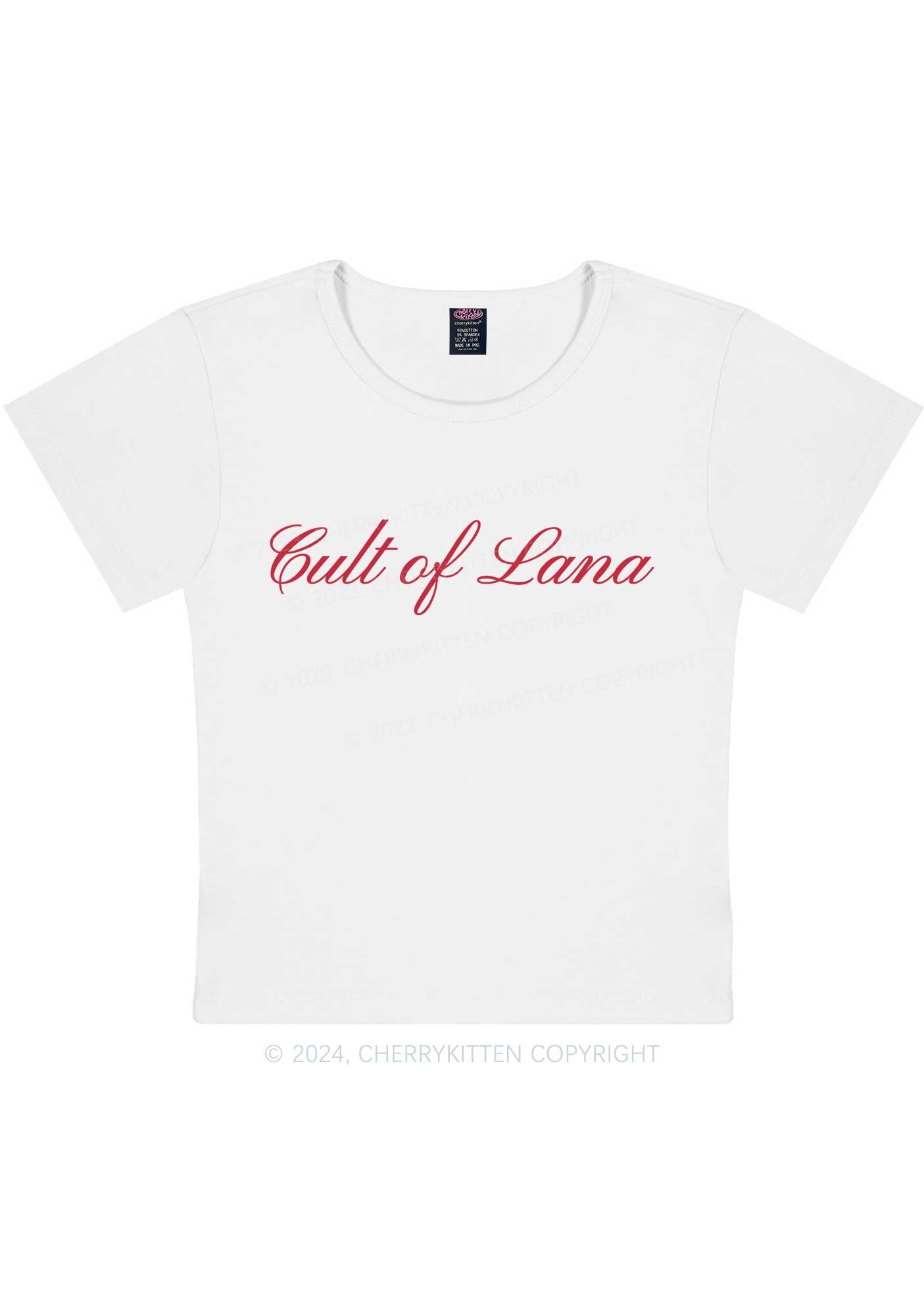 Curvy Cult Of Lana Y2K Baby Tee Cherrykitten