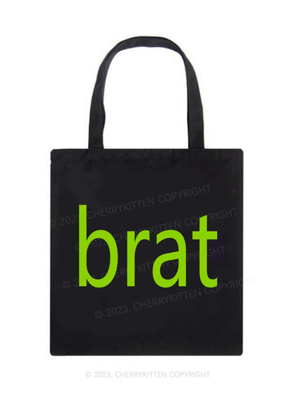 Brat Summer Canvas Tote Bag Cherrykitten