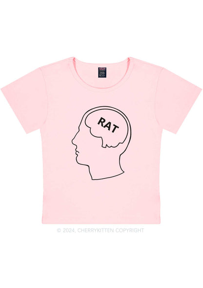 Rat Brain Y2K Baby Tee Cherrykitten