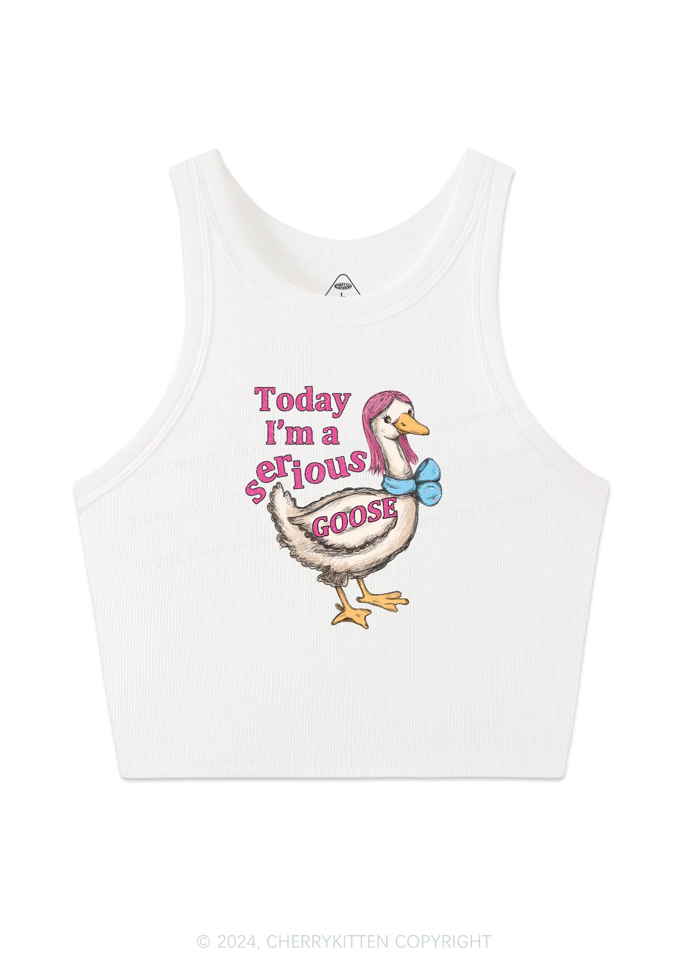 Serious Goose Y2K Crop Tank Top Cherrykitten