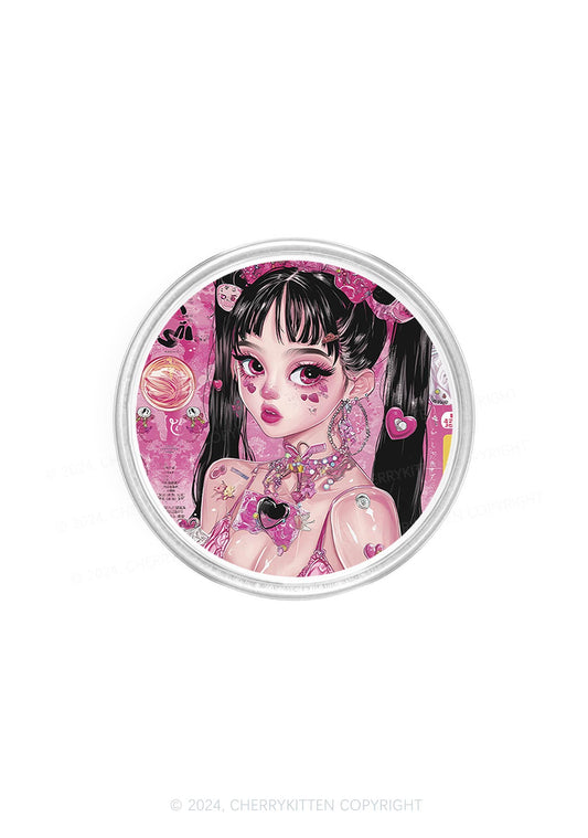 Twin Ponytail Girl Y2K Magnetic Phone Grip Holder Cherrykitten