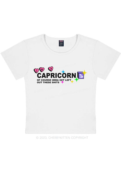 Curvy I'm A Capricorn Y2K Baby Tee Cherrykitten