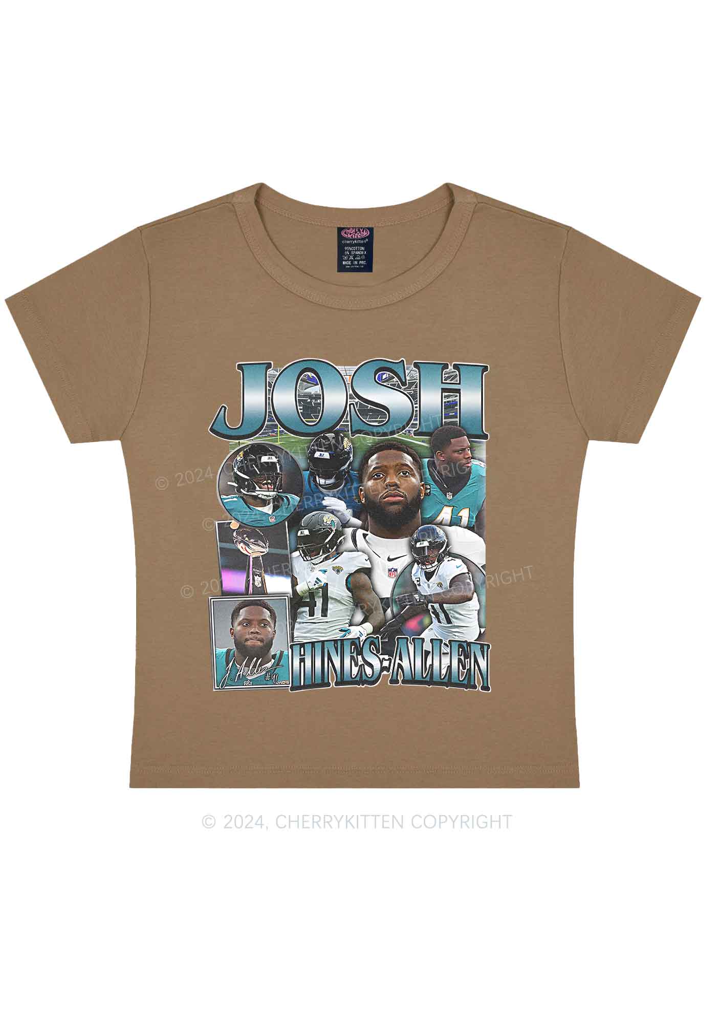 Green Josh Y2K Super Bowl Baby Tee Cherrykitten