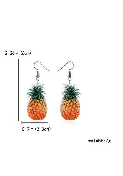 Acrylic Pineapple Y2K Earrings Cherrykitten