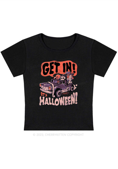 Get In It's Halloween Y2K Baby Tee Cherrykitten