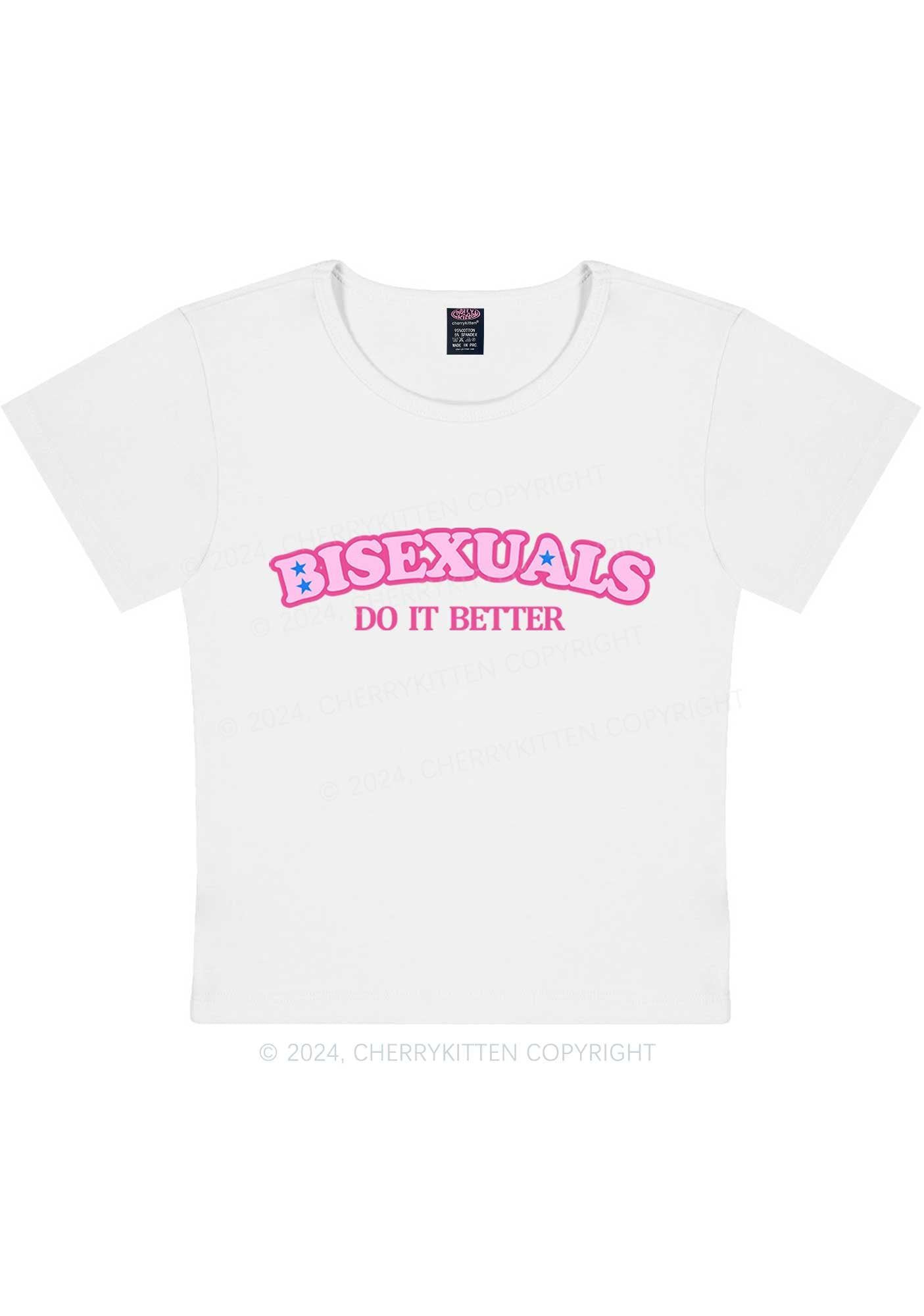 Curvy Bisexuals Do It Better Y2K Baby Tee Cherrykitten