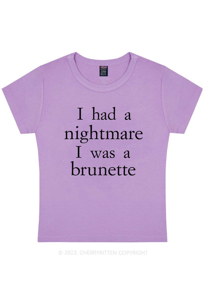 Curvy I Was A Brunette Y2K Baby Tee Cherrykitten