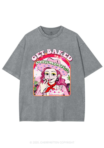 Get Baked Y2K Washed Tee Cherrykitten