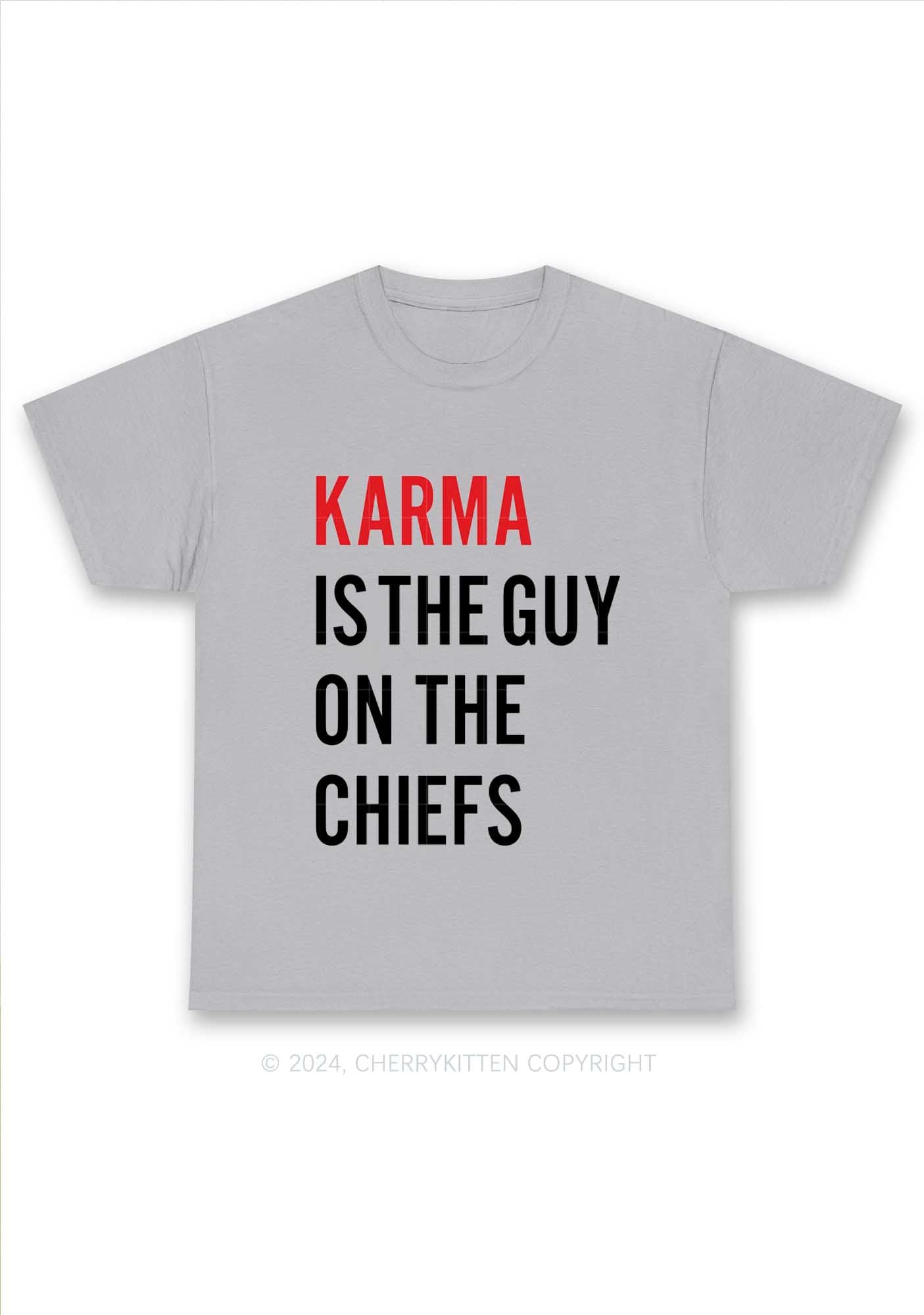 Karma On The Chiefs Y2K Chunky Shirt Cherrykitten