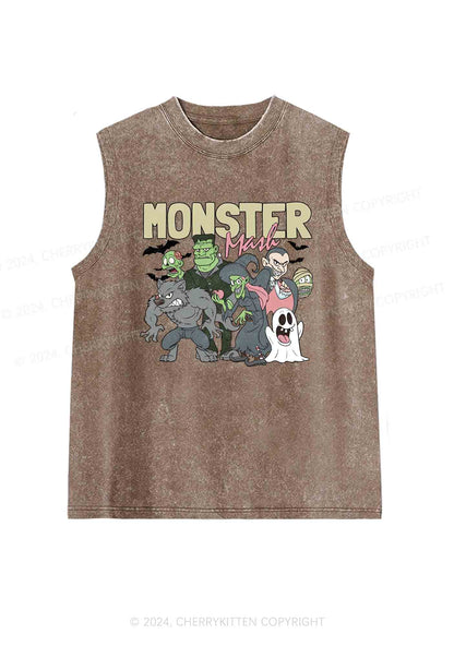 Halloween Monster Y2K Washed Tank Cherrykitten