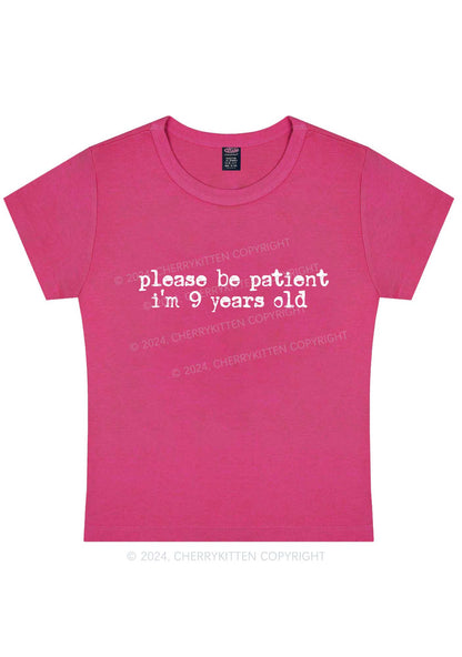 I'm Nine Years Old Y2K Baby Tee Cherrykitten