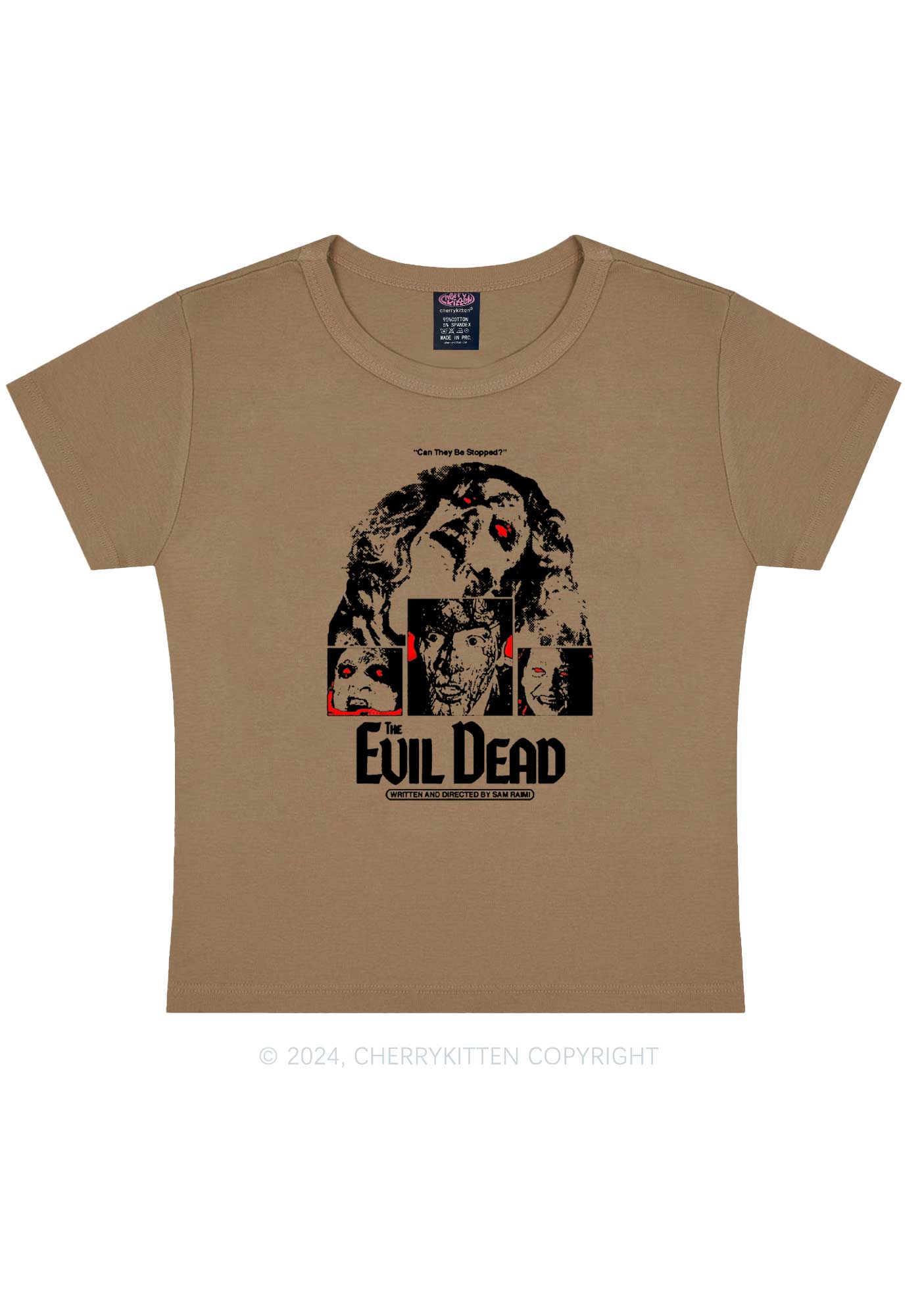 Halloween The Evil Dead Y2K Baby Tee Cherrykitten