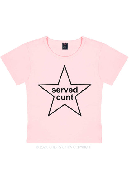 Served Cxxt Star Y2K Baby Tee Cherrykitten