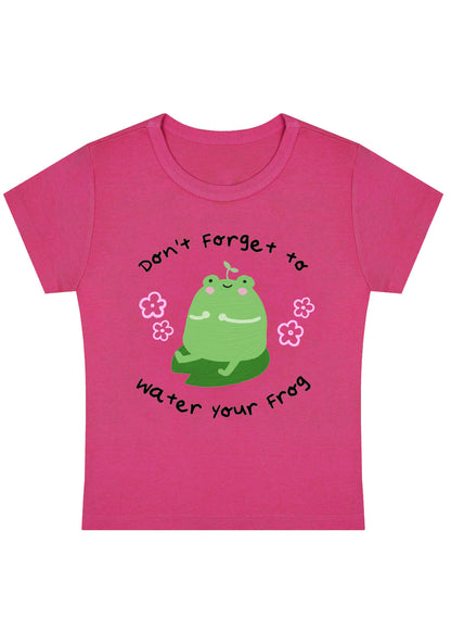 Curvy Don't Forget To Water Your Frog Baby Tee