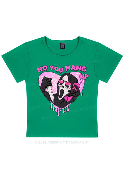 No You Hang Up Y2K Valentine's Day Baby Tee Cherrykitten