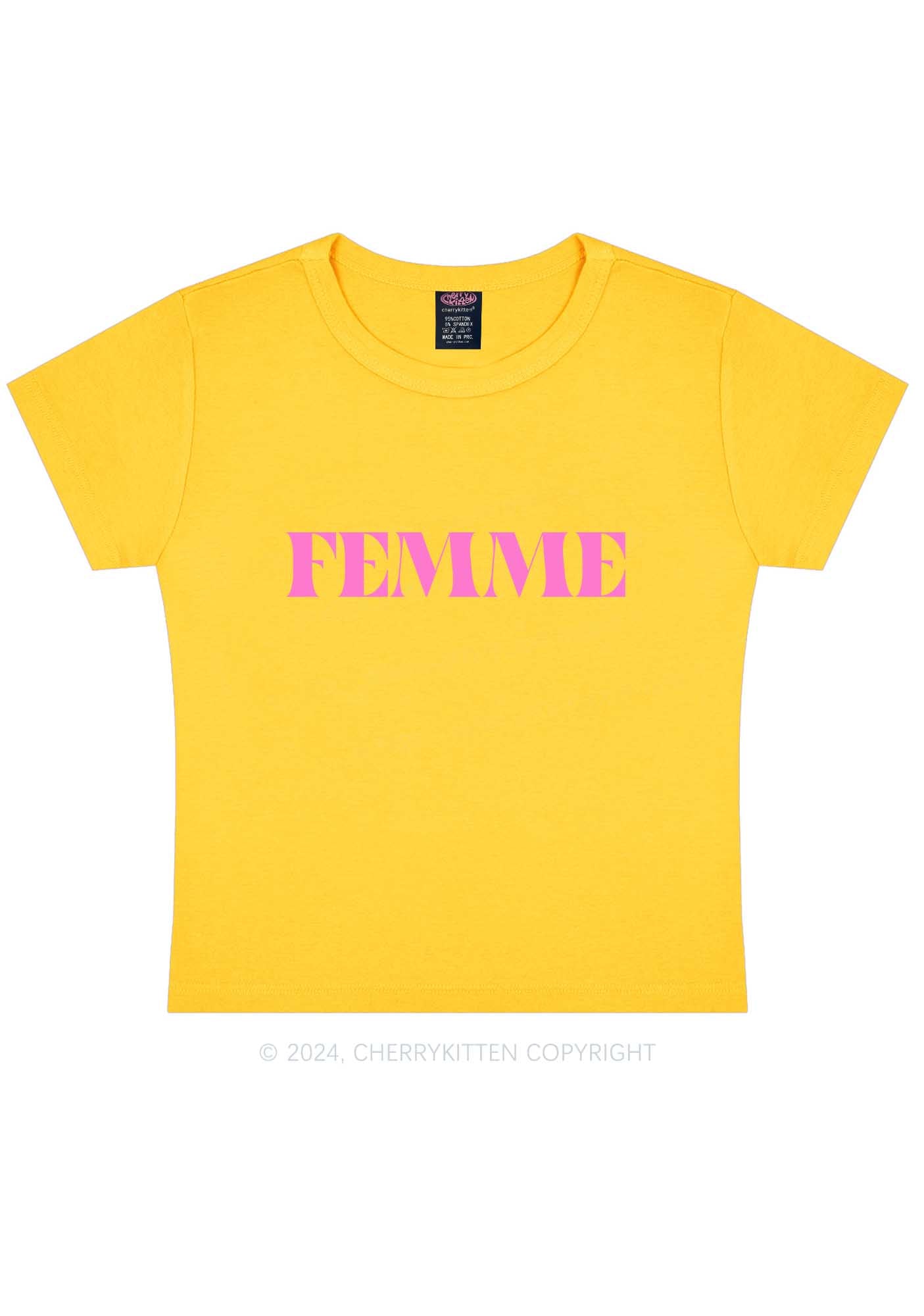 Femme Y2K Baby Tee Cherrykitten